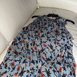 Chloe Blue Floral Patterned Top